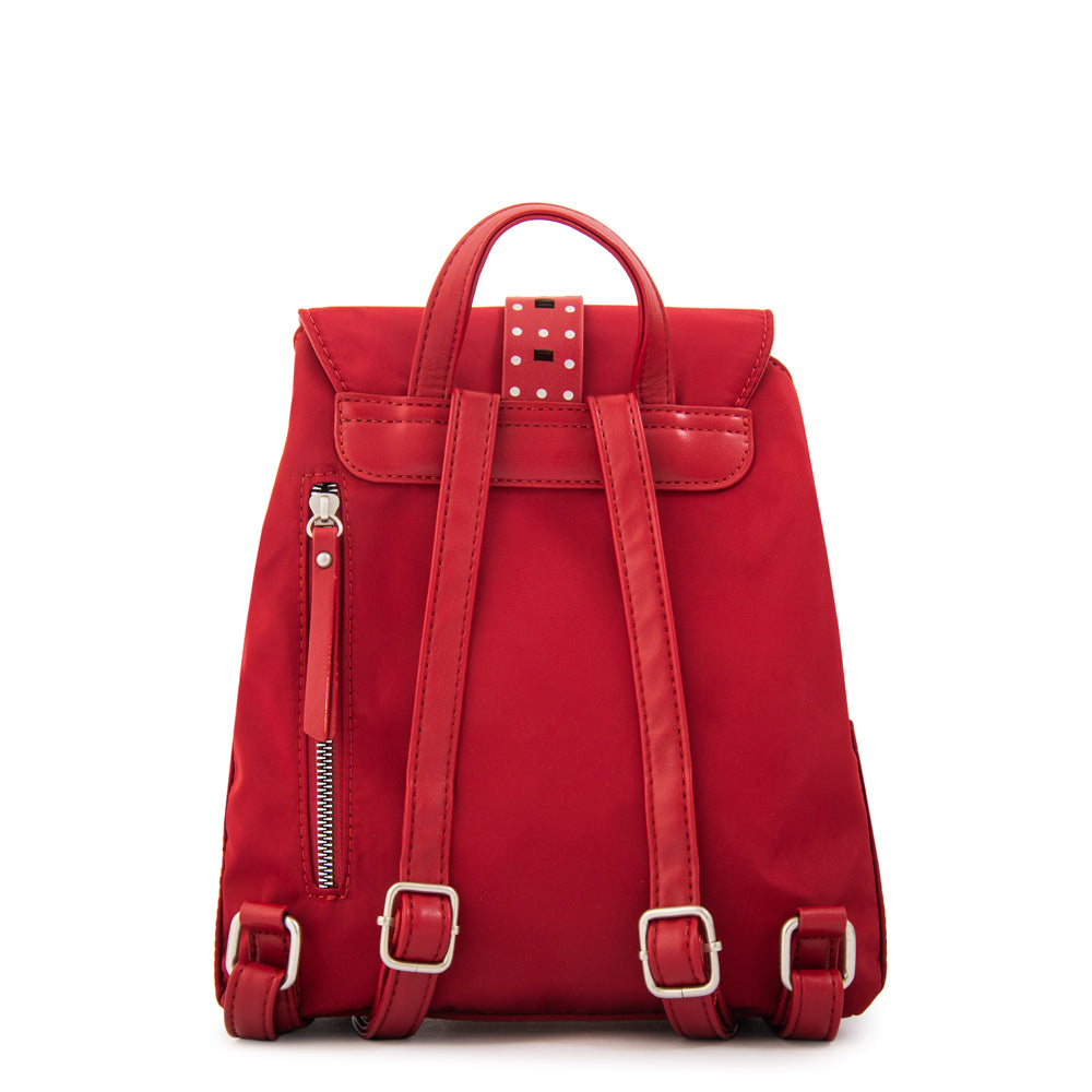 Mochila fleur mediana rojo oscuro