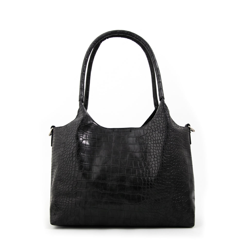 Cartera tote lys mediana negro