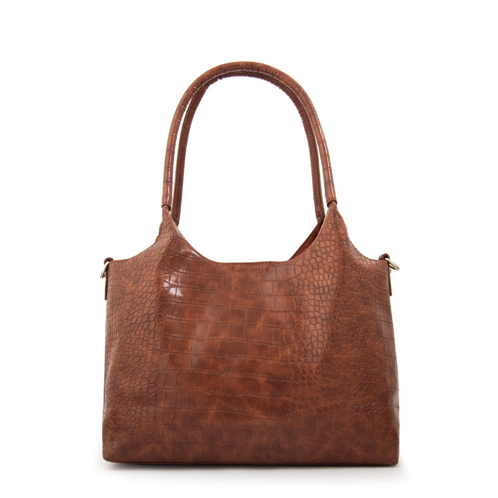 Cartera tote lys mediana café