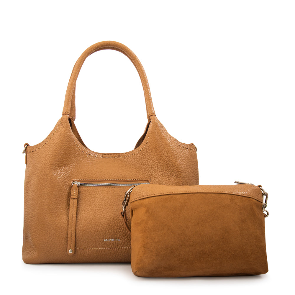 Cartera corte recto lys grande beige