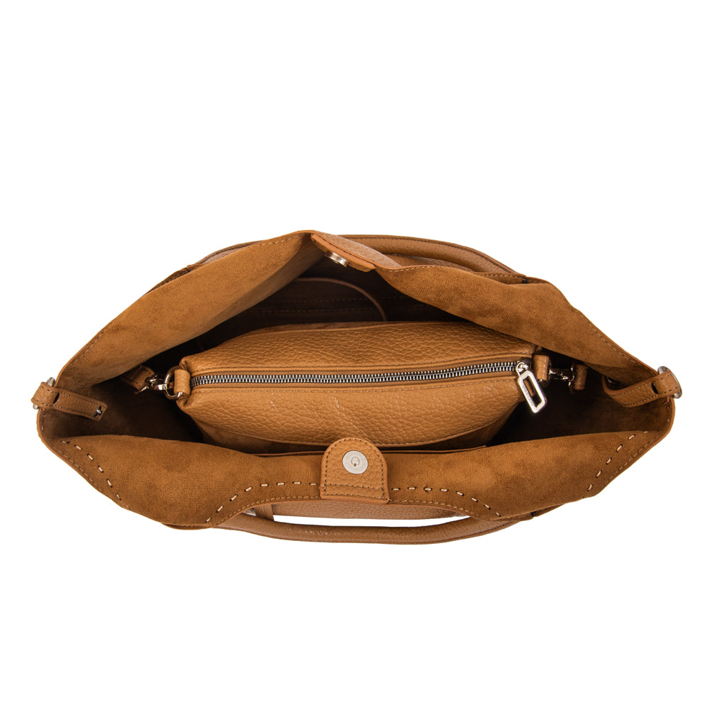 Cartera corte recto lys grande beige