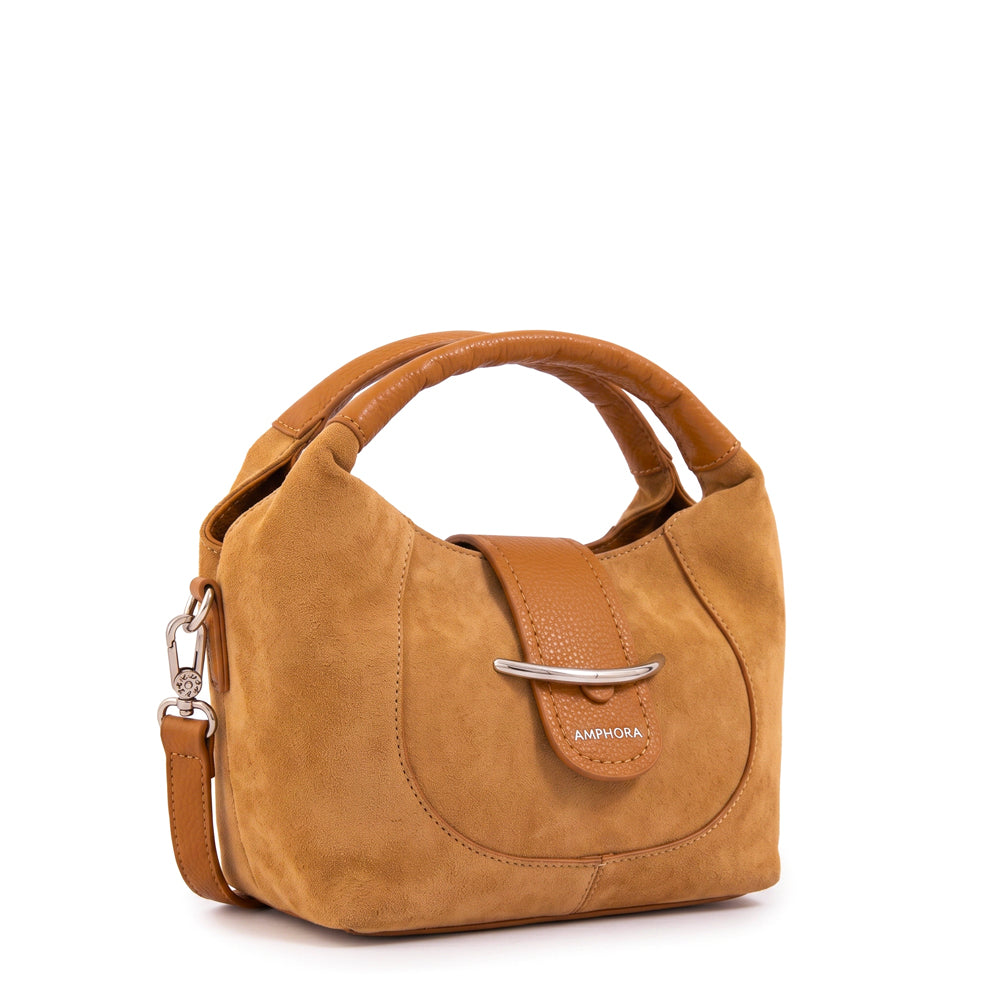Cartera bandolera melodie pequeña camel