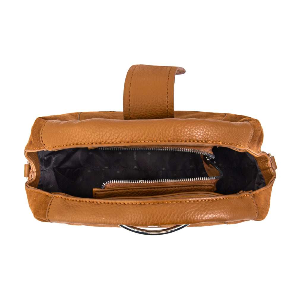 Cartera bandolera melodie pequeña camel