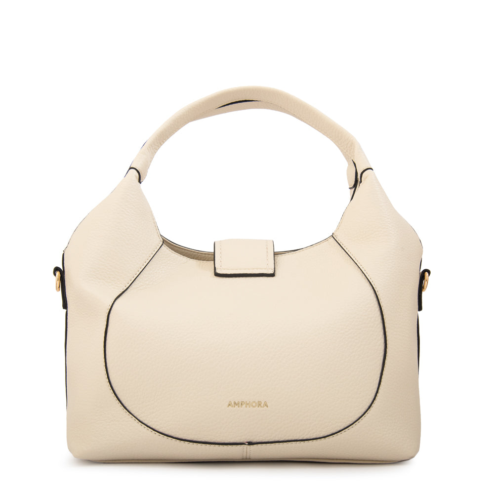 Cartera tote melodie mediana blanco crudo