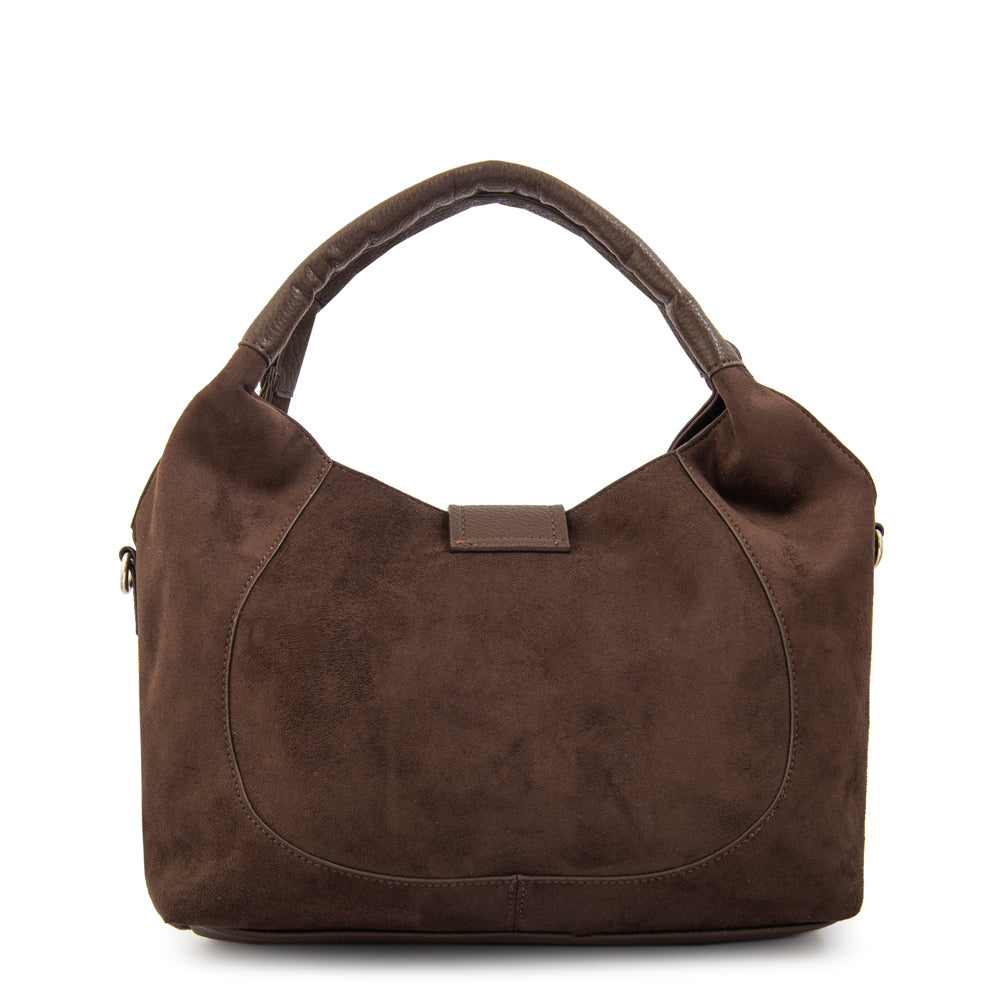 Cartera tote melodie mediana café oscuro