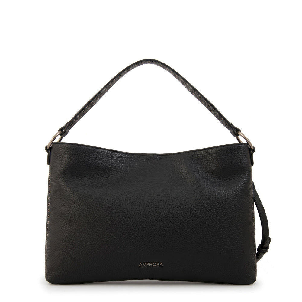 Cartera corte recto catrina mediana negro