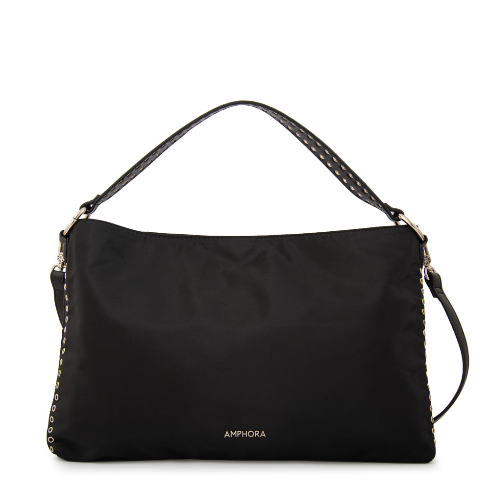 Cartera corte recto catrina mediana negro