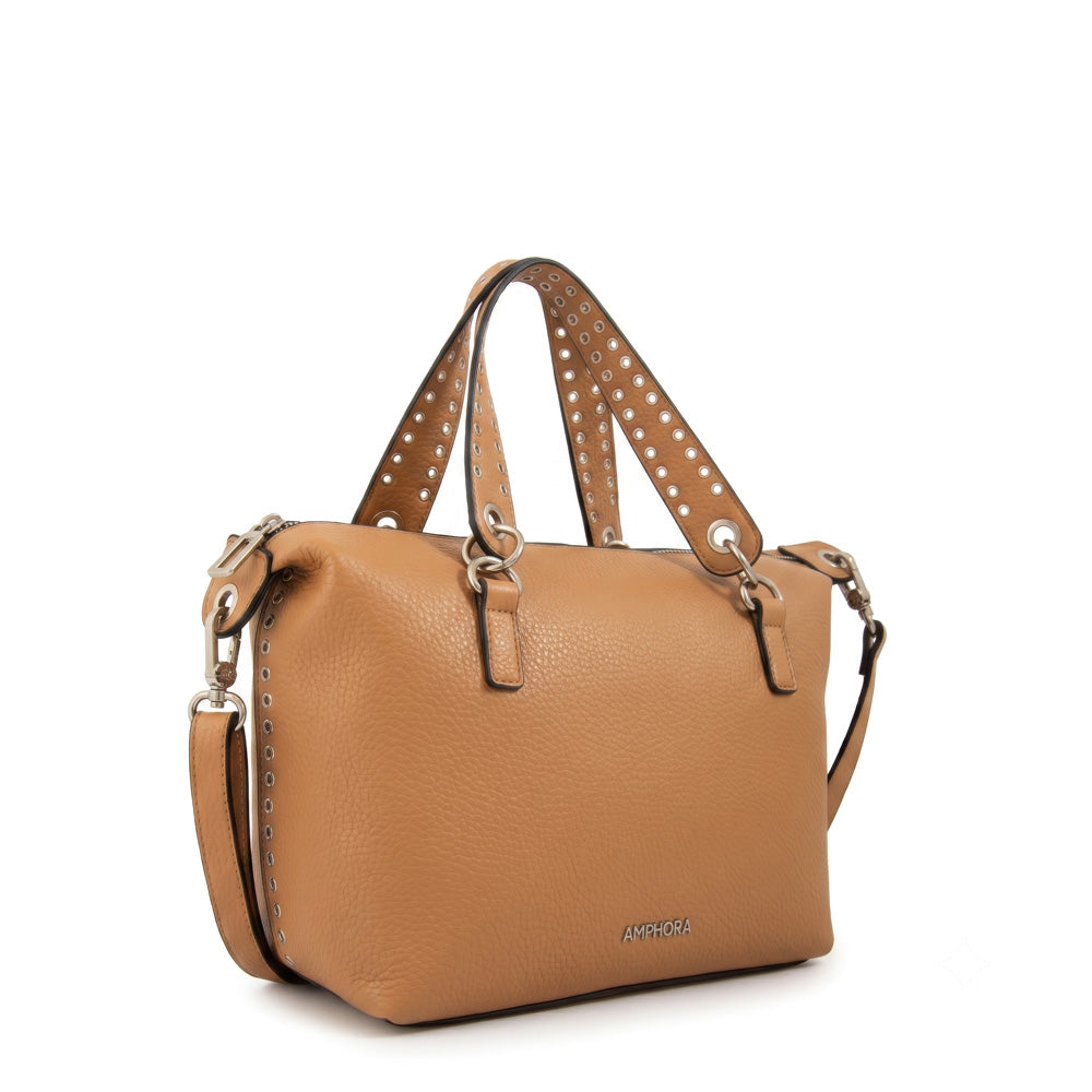 Cartera tote catrina grande camel