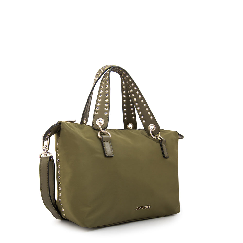 Cartera tote catrina grande verde oliva