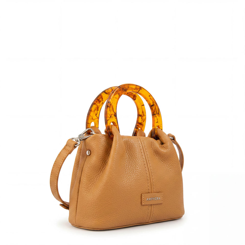 Cartera bandolera belle pequeña camel