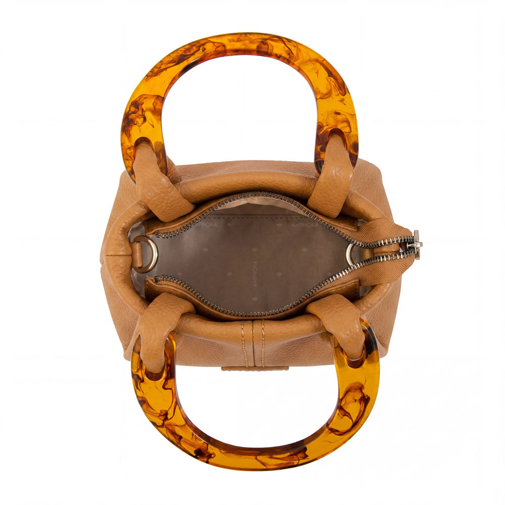 Cartera bandolera belle pequeña camel