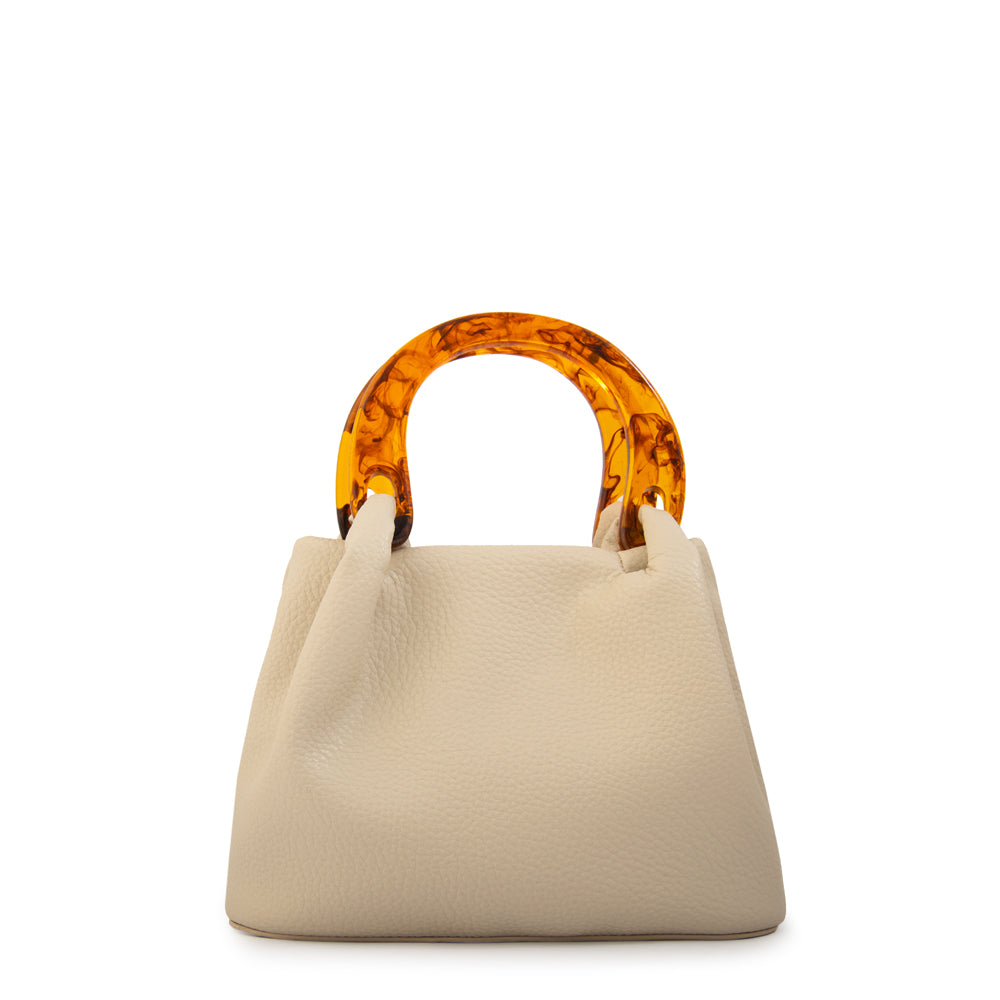 Cartera bandolera belle pequeña blanco crudo