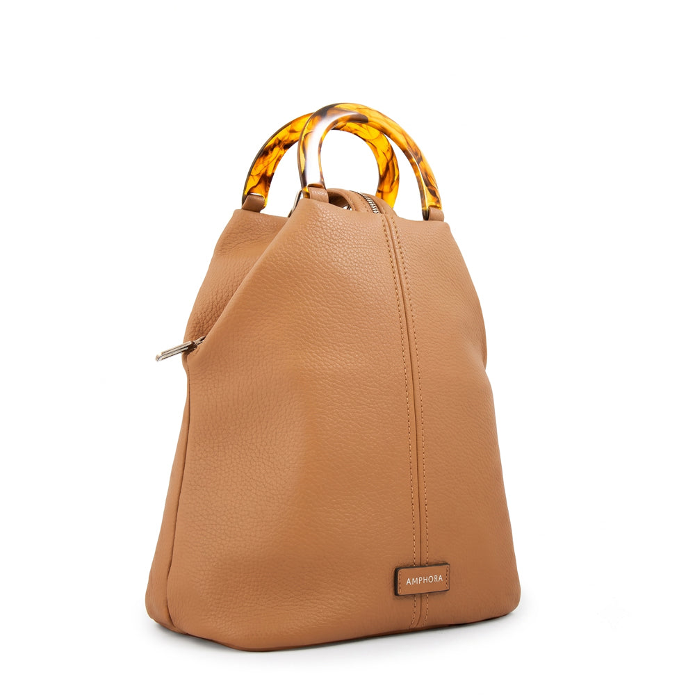 Mochila belle mediana camel