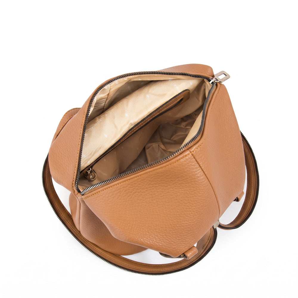Mochila belle mediana camel