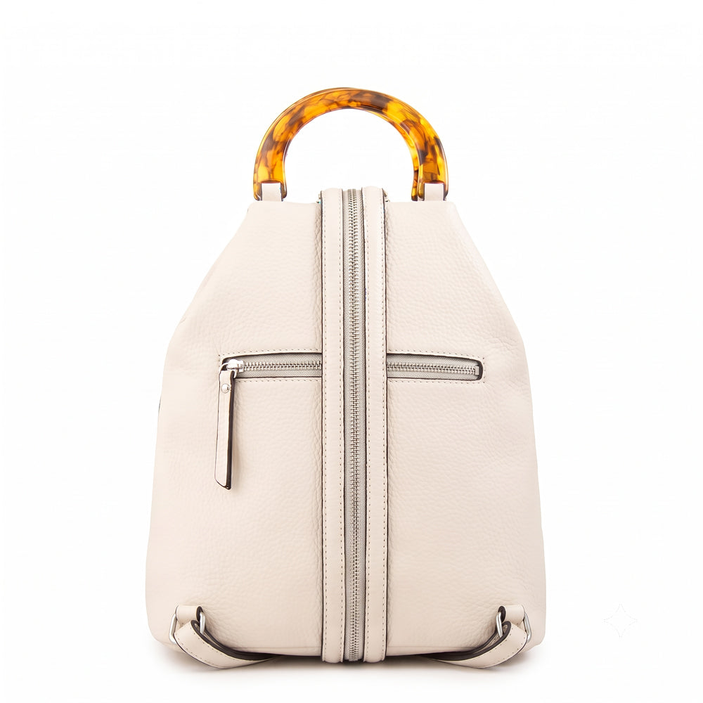 Mochila belle mediana blanco crudo