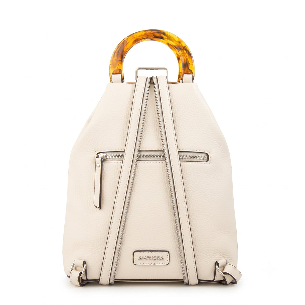 Mochila belle mediana blanco crudo