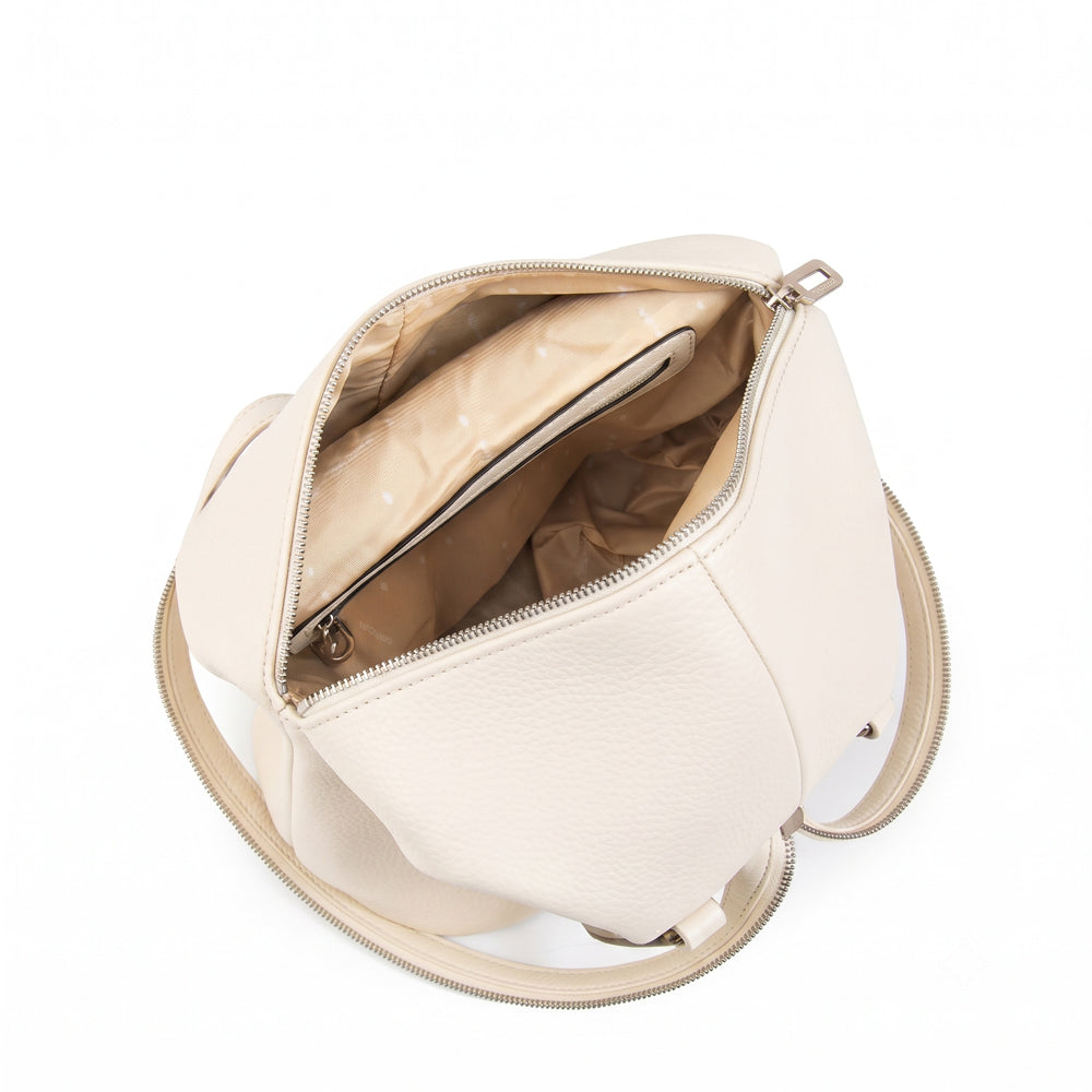 Mochila belle mediana blanco crudo