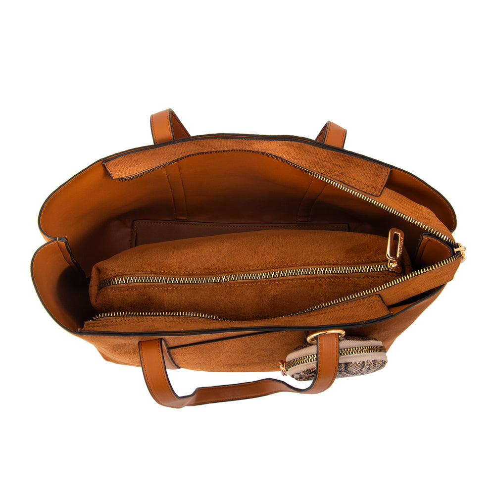 Cartera tote rina grande café