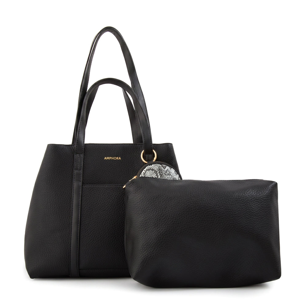 Cartera tote rina mediana negro