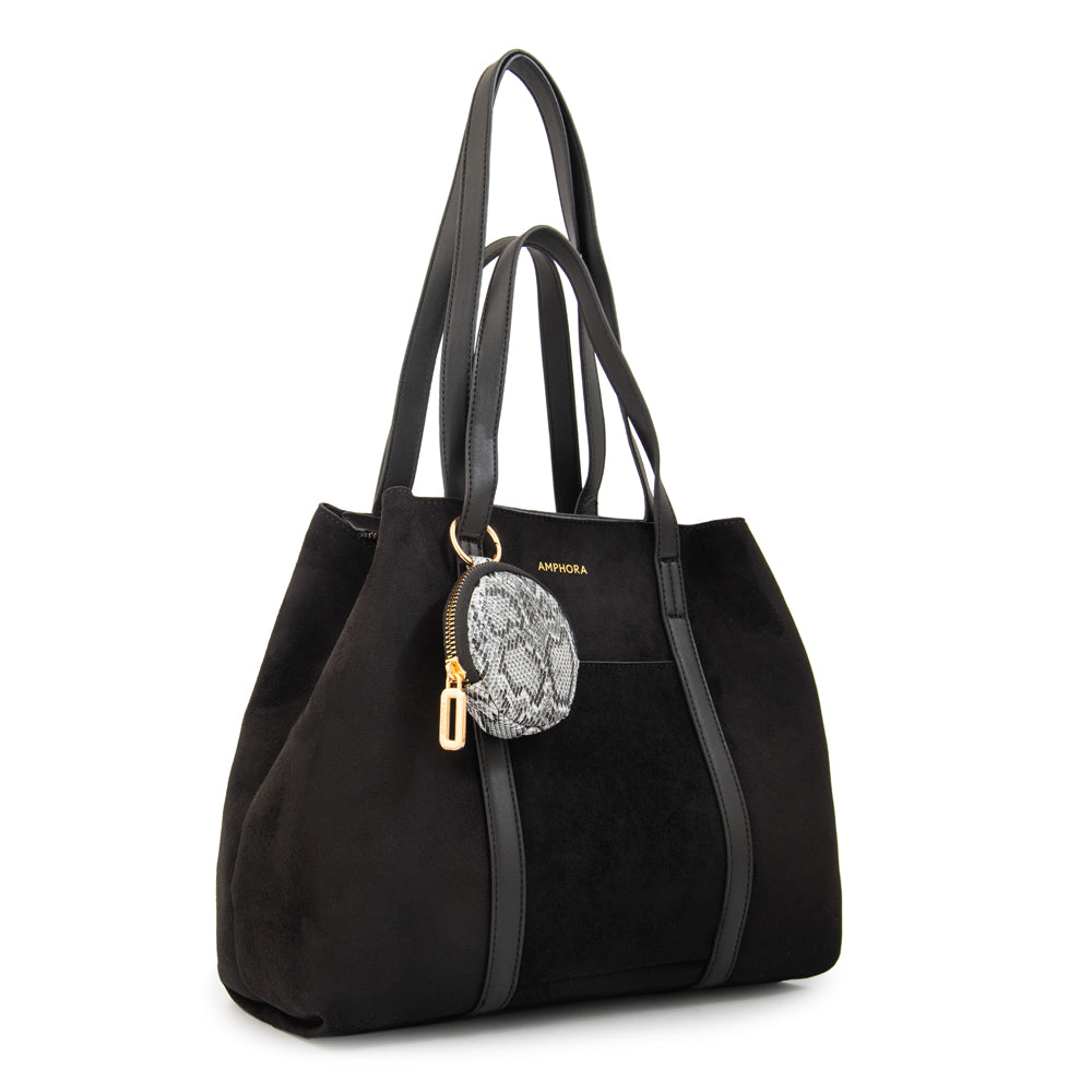 Cartera tote rina mediana negro