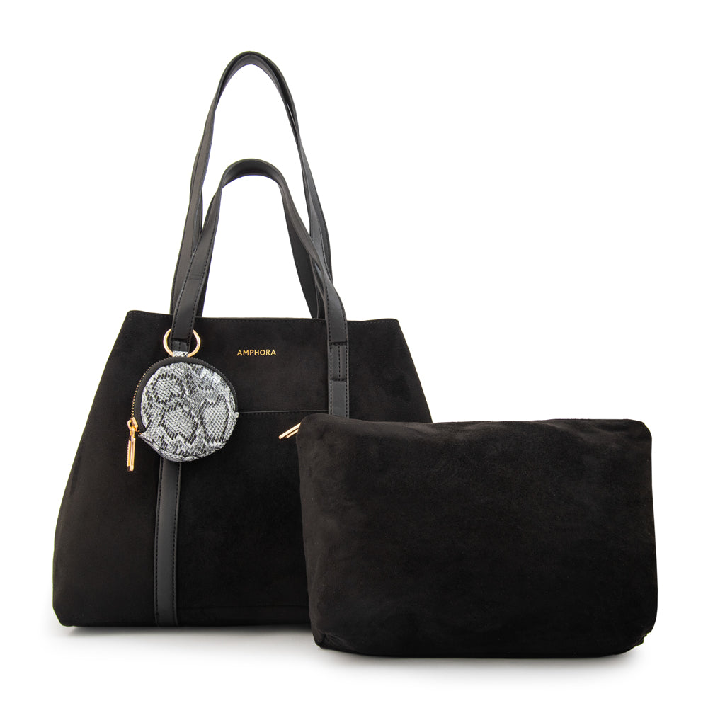 Cartera tote rina mediana negro