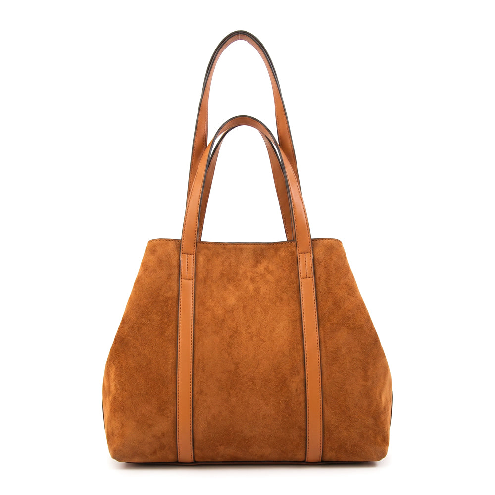 Cartera tote rina mediana café