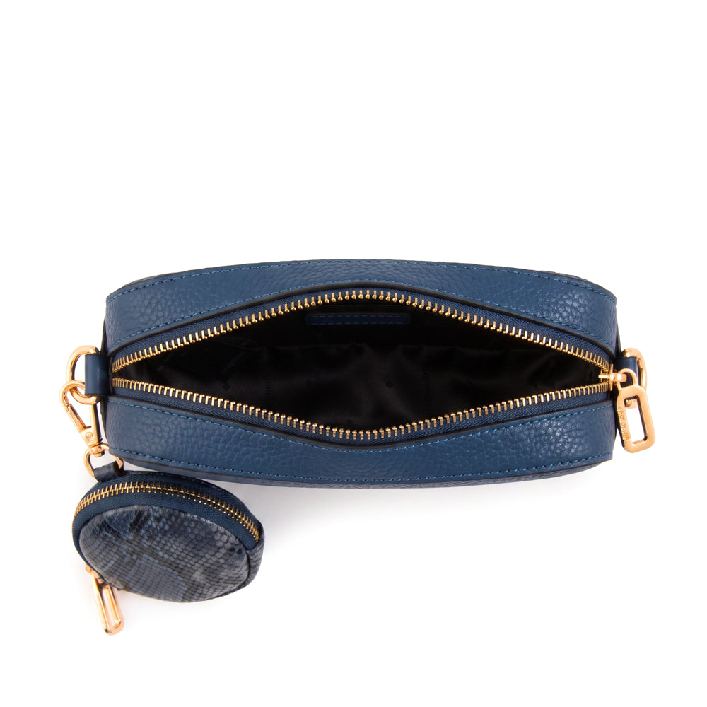 Cartera bandolera rina pequeña azul oscuro