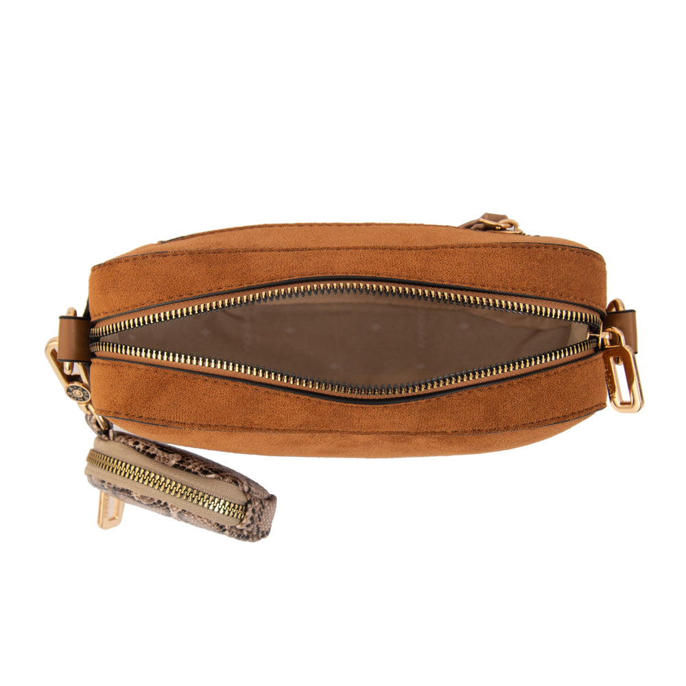 Cartera bandolera rina pequeña café