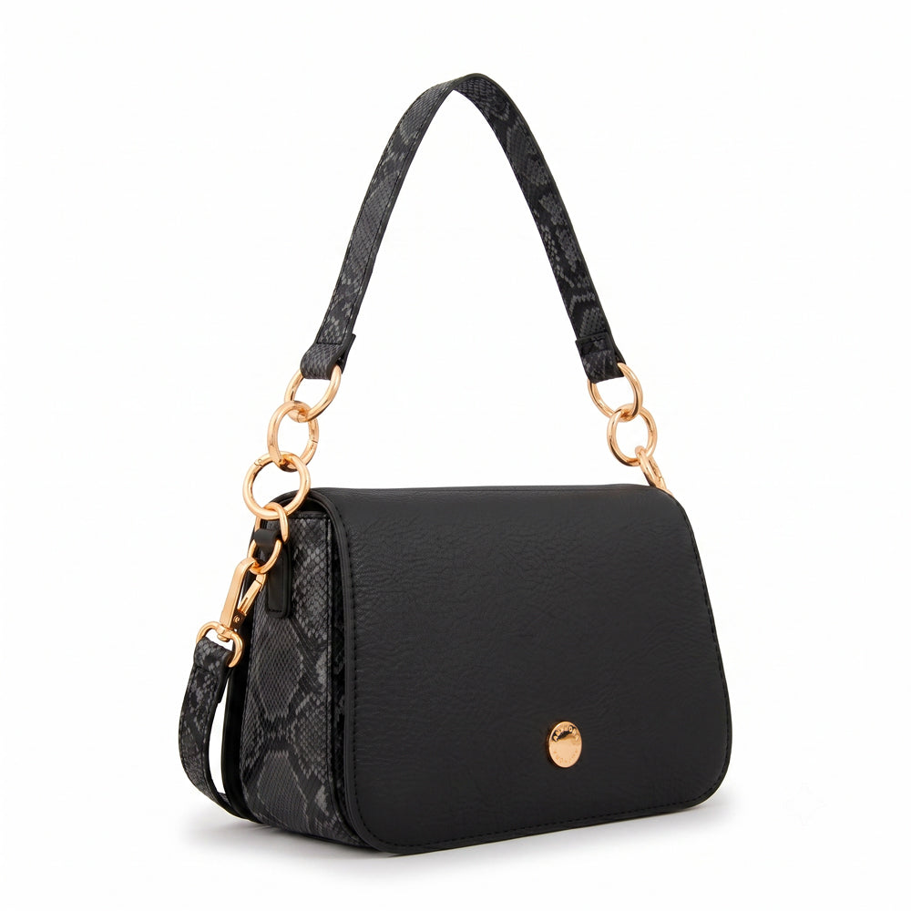 Cartera bandolera adeline mediana negro