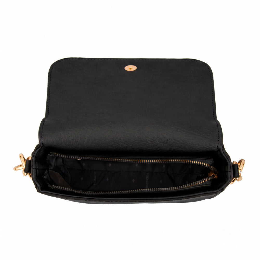 Cartera bandolera adeline mediana negro