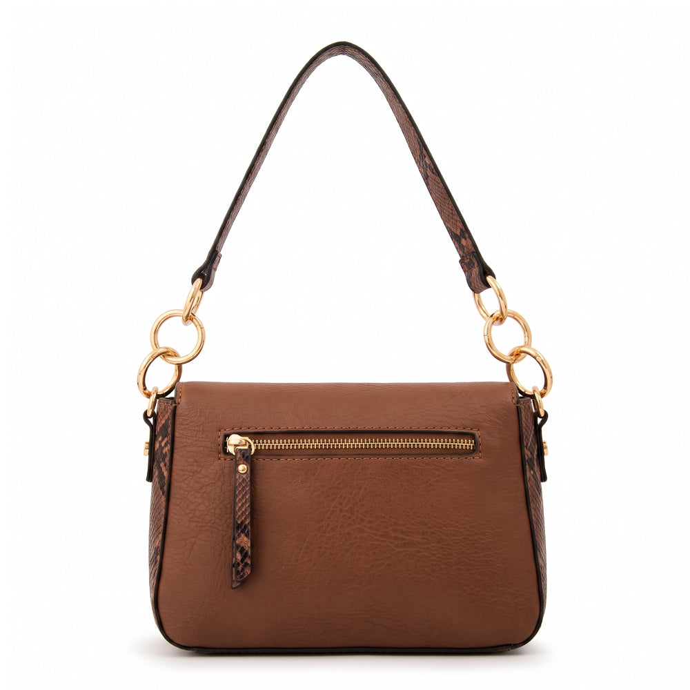 Cartera bandolera adeline mediana café