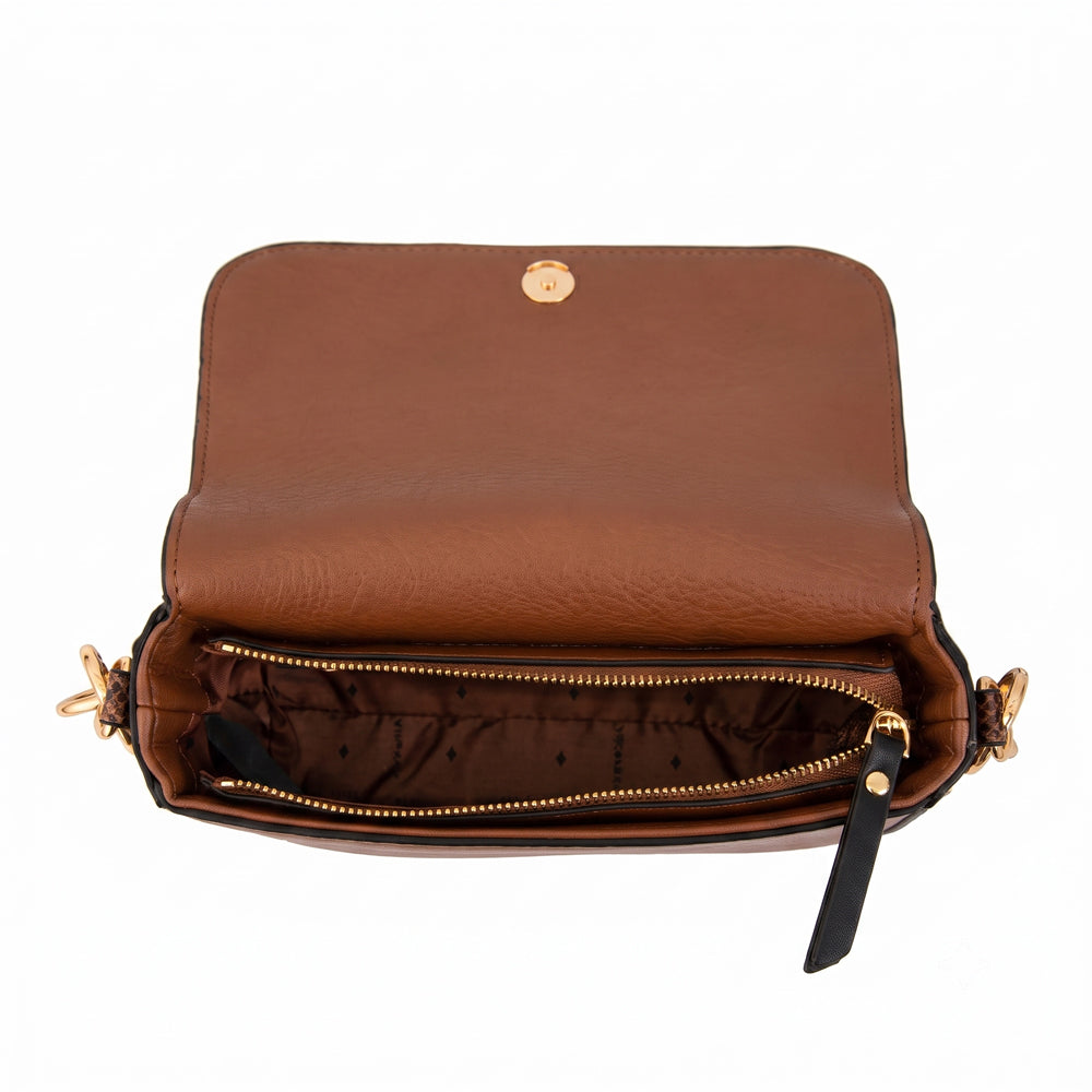 Cartera bandolera adeline mediana café