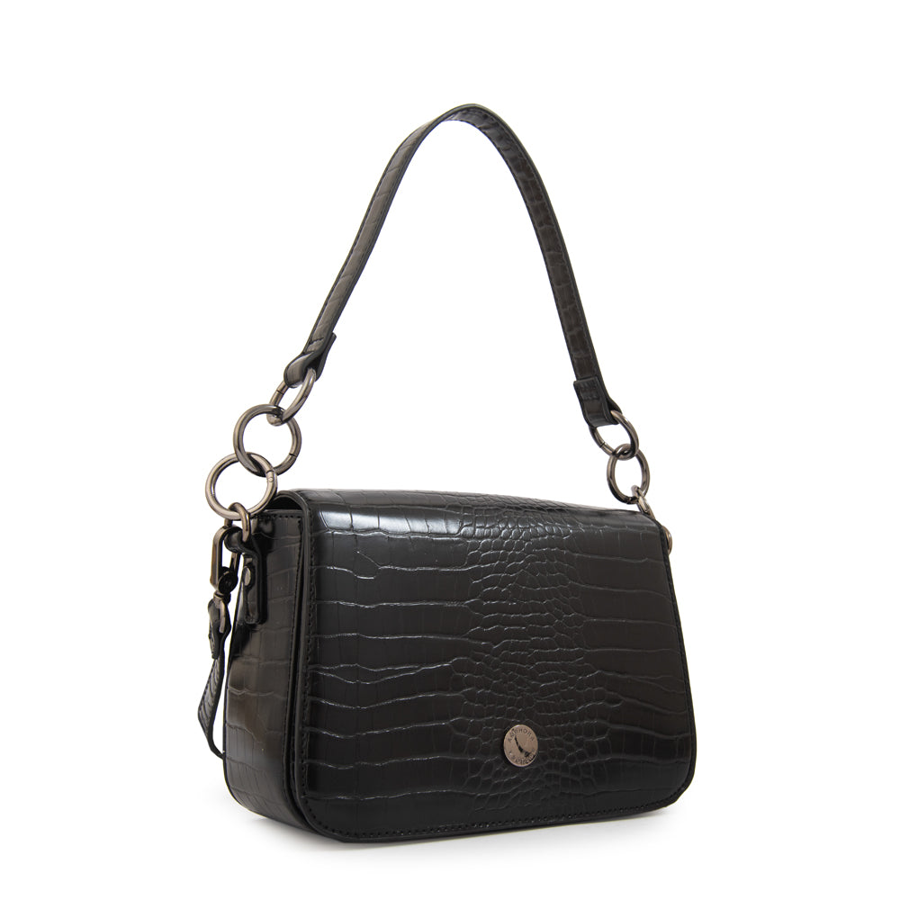 Cartera bandolera adeline mediana negro