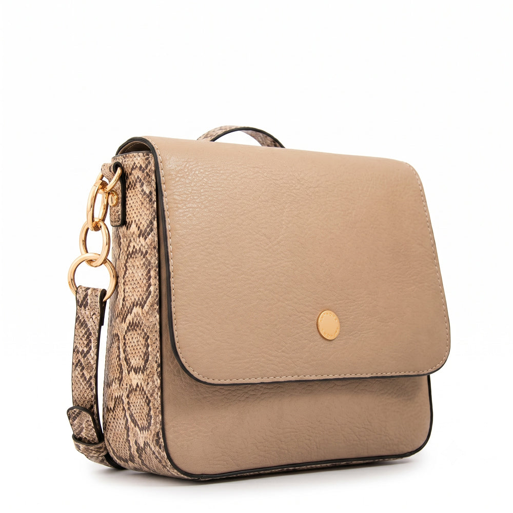 Mochila adeline mediana beige oscuro