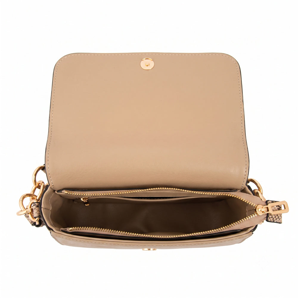 Mochila adeline mediana beige oscuro