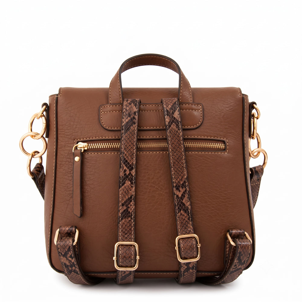 Mochila adeline mediana café