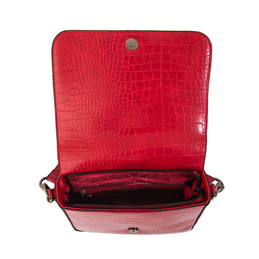 Mochila adeline mediana rojo oscuro
