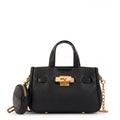 Cartera bandolera con asas camil mediana negro