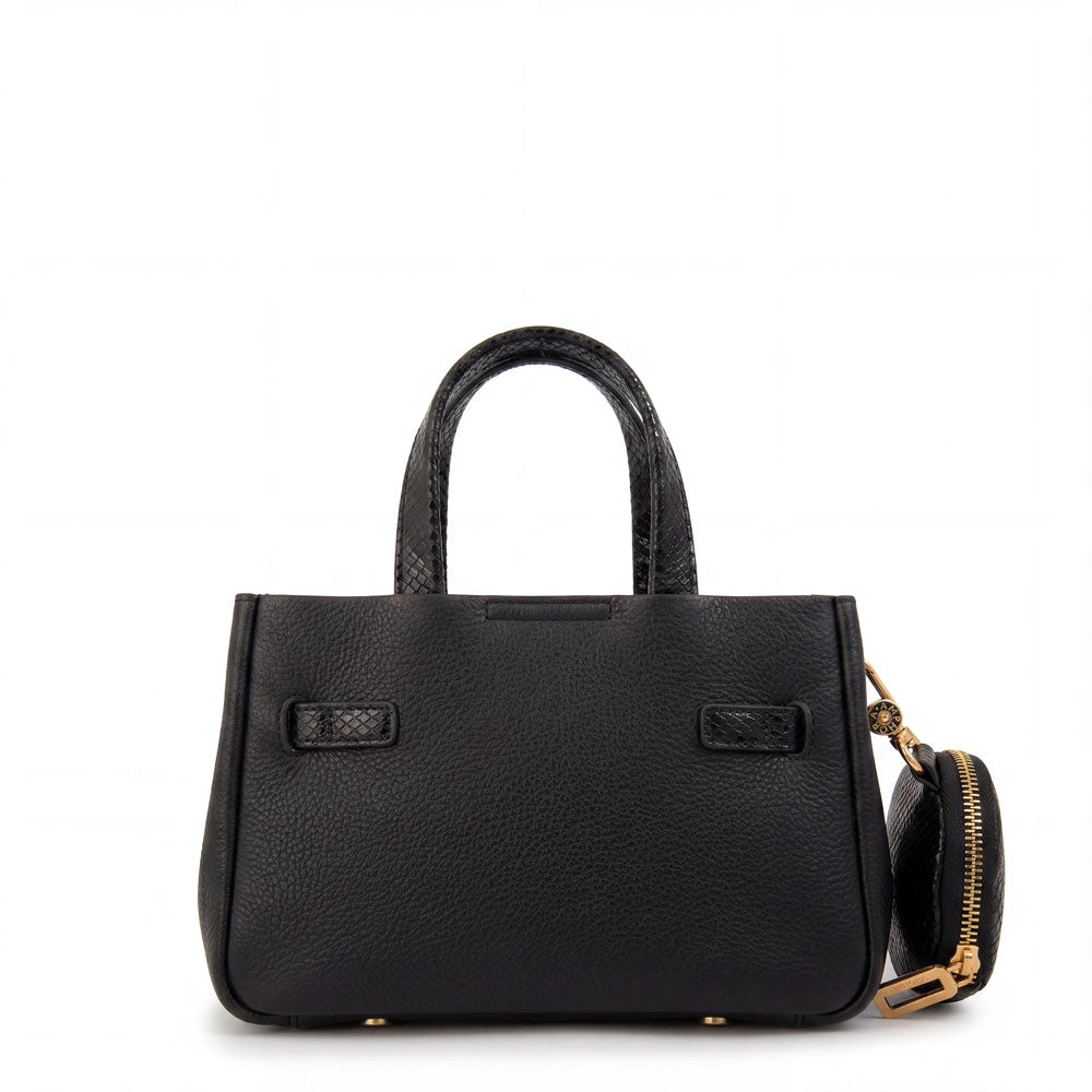 Cartera bandolera con asas camil mediana negro