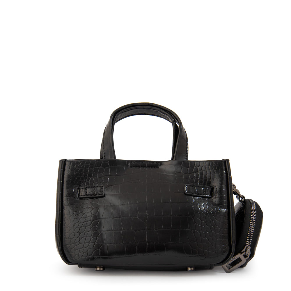 Cartera bandolera con asas camil mediana negro