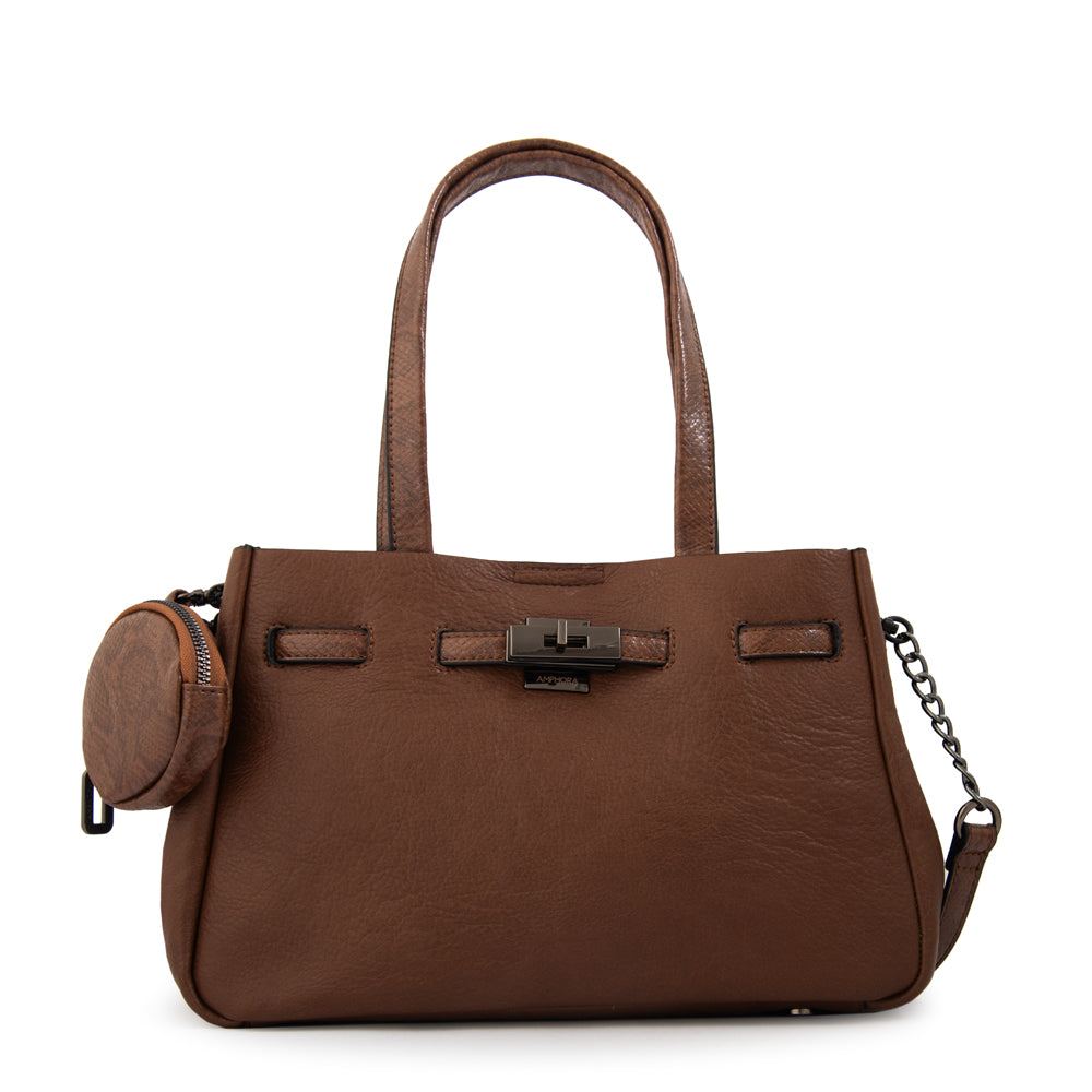 Cartera tote camil mediana café