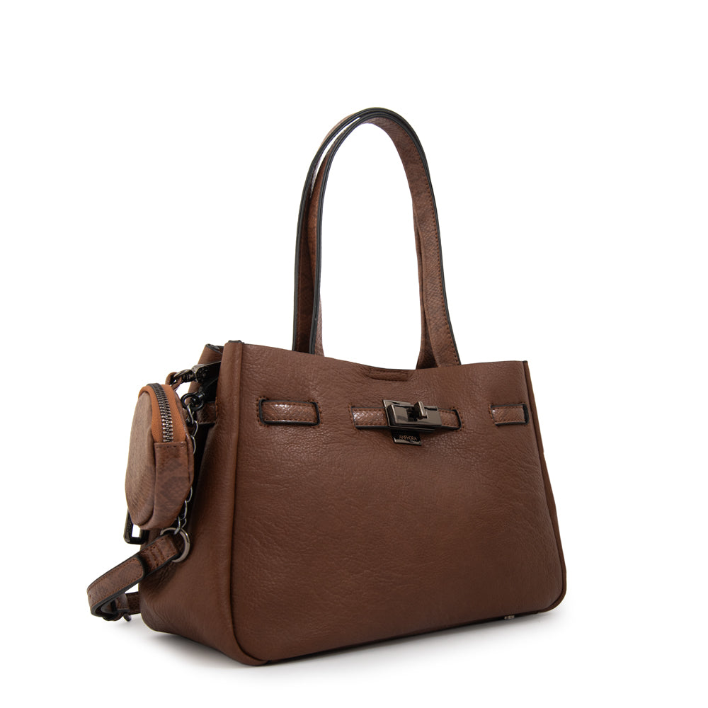 Cartera tote camil mediana café