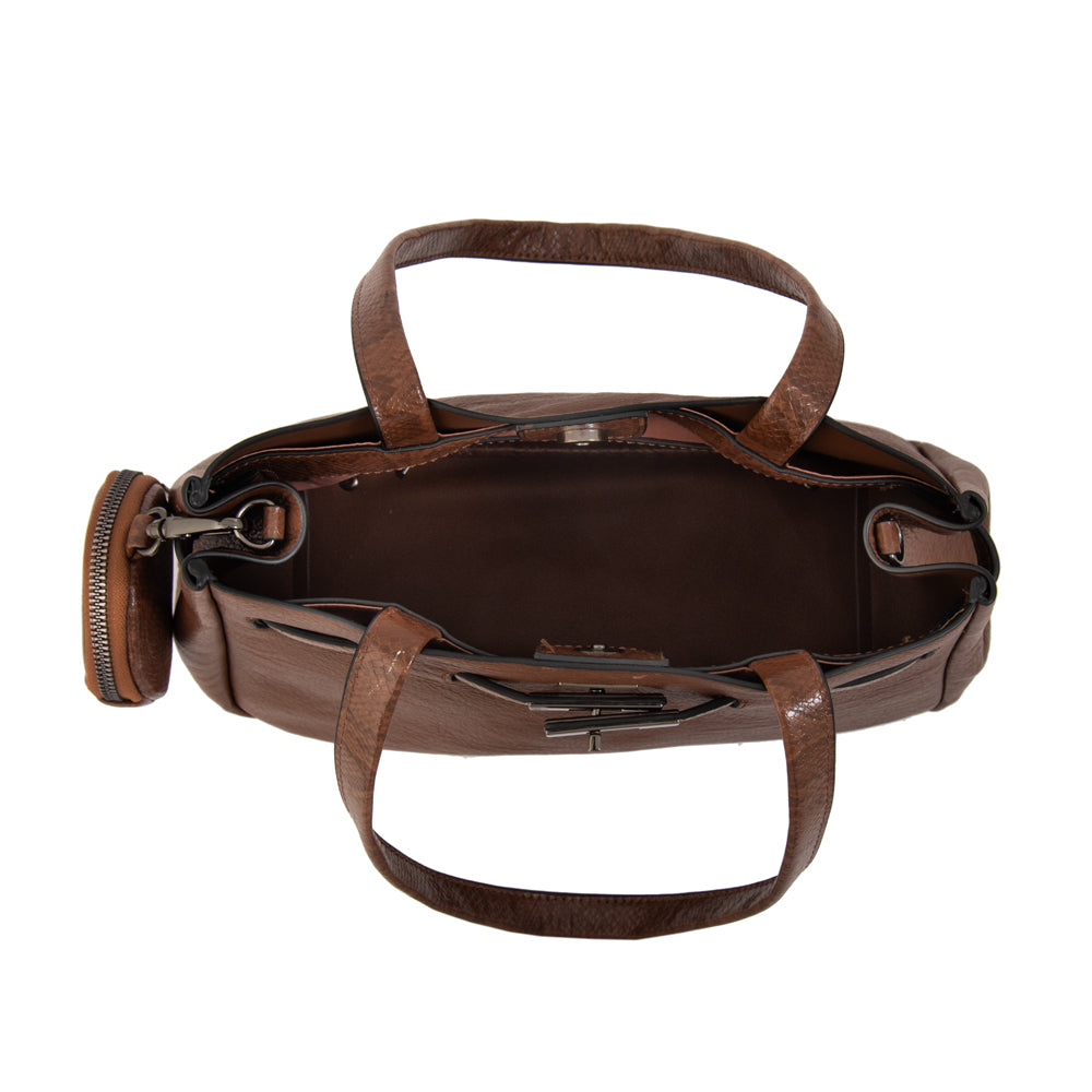 Cartera tote camil mediana café