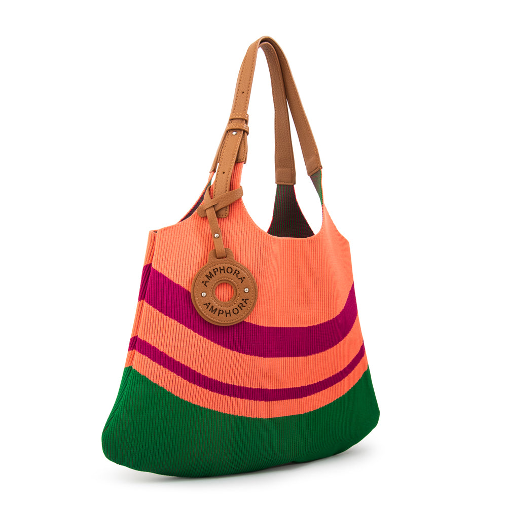 Cartera tote kalista grande naranja