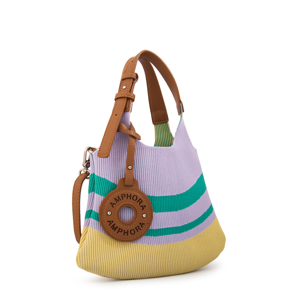 Cartera bandolera con asas kalista pequeña lila