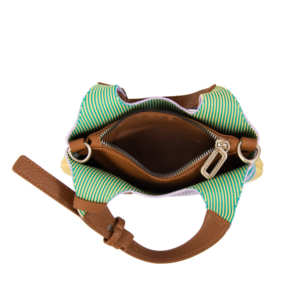 Cartera bandolera con asas kalista pequeña lila