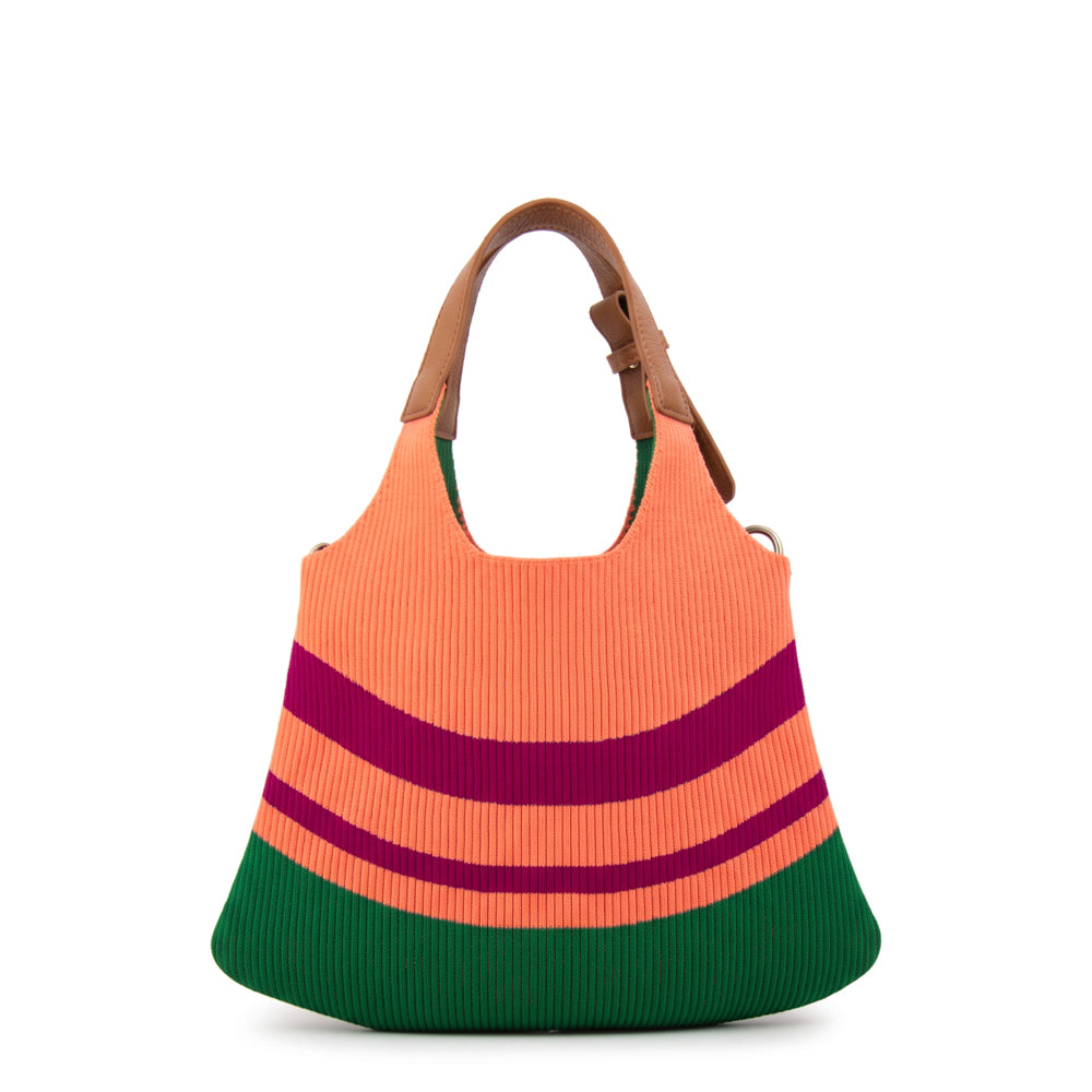 Cartera bandolera con asas kalista pequeña naranja