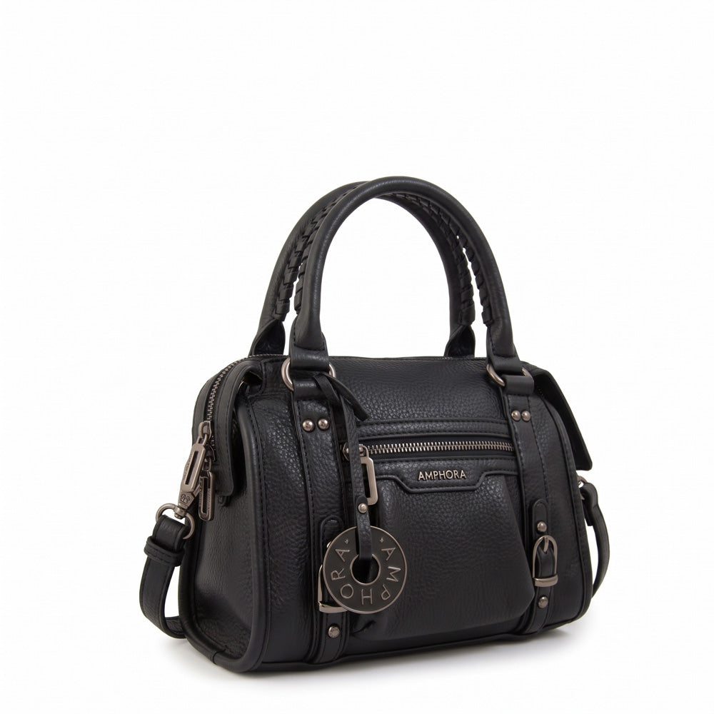 Cartera tote baul lisy pequeña negro