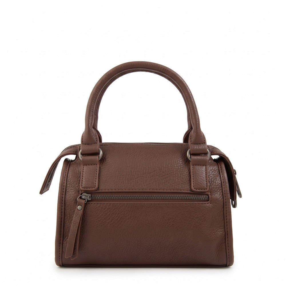 Cartera tote baul lisy pequeña café