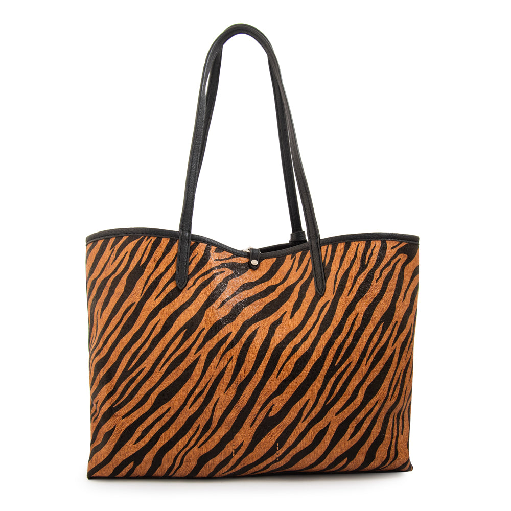 Cartera tote bote reversible moira grande camel